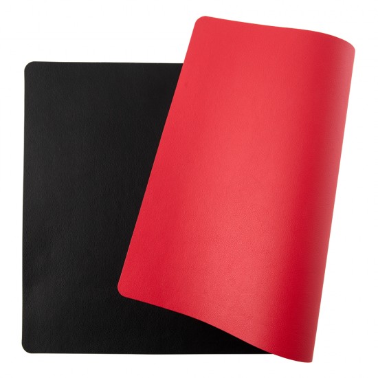 Mapa birou Flexi din piele, cu doua fete, pentru protectie masa, Unika, negru/rosu Mapa birou Flexi din piele, cu doua fete, pentru protectie masa, Unika, negru/rosu