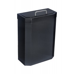 COS GUNOI PERETE IGIENIC CU CAPAC 10L, NEGRU, MEDICLINICS