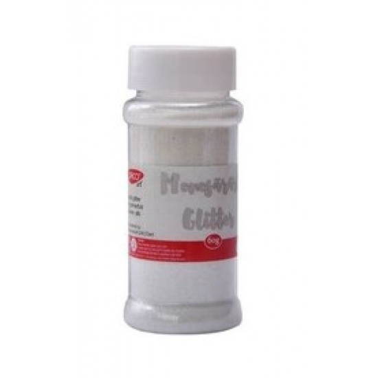 Pudra glitter monosararita alba 60g Daco white Pudra glitter monosararita alba 60g Daco white