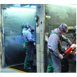 Covoraș de sudură Notrax Negru Skymaster® HD Niru® FR 465 91 cm x 91 cm