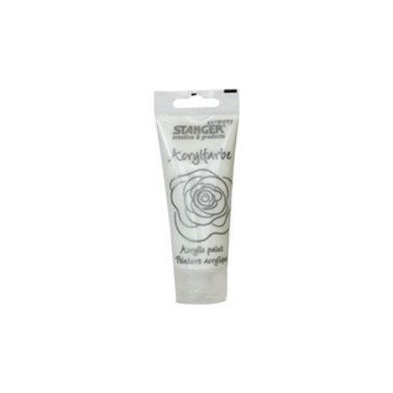 Vopsea acril Stanger - alb sidefat, 75 ml Vopsea acril Stanger - alb sidefat, 75 ml