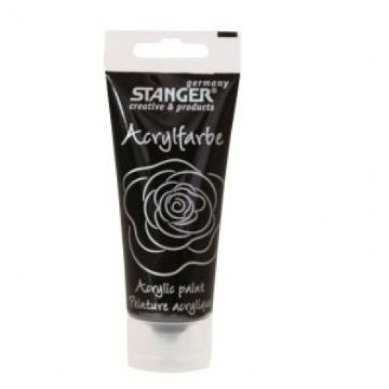 Vopsea acril Stanger - neagra, 75 ml Vopsea acril Stanger - neagra, 75 ml