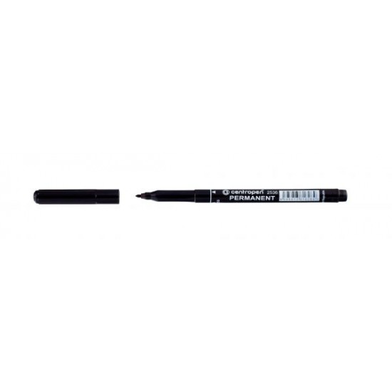 Permanent marker Centropen 2536 - varf 1 mm, negru Permanent marker Centropen 2536 - varf 1 mm, negru