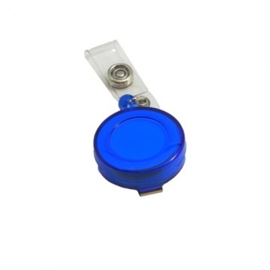 Snur retractabil plastic pentru ecusoane albastru Snur retractabil plastic pentru ecusoane albastru