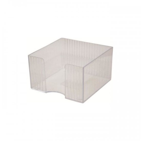 Suport cub hartie din plastic transparent 9 x 9cm, FLARO Suport cub hartie din plastic transparent 9 x 9cm, FLARO