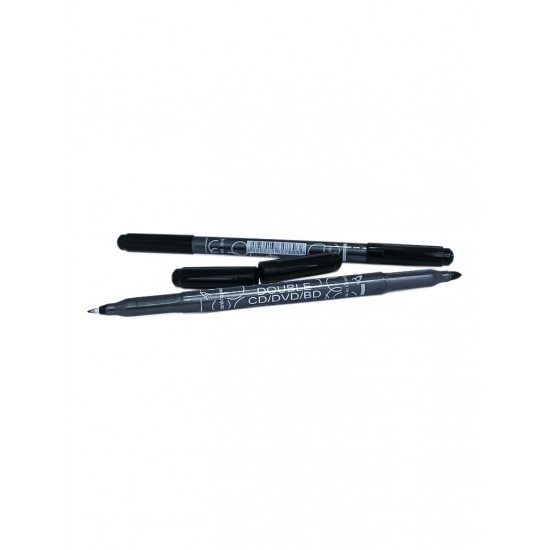 Marker permanent cd 2 capete negru/albastru, 0.6/2.5mm Centropen Marker permanent cd 2 capete negru/albastru, 0.6/2.5mm Centropen