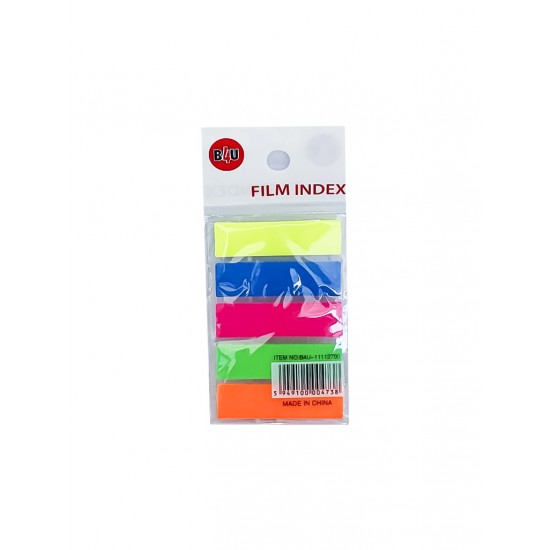 Notite adezive, post-it 45x12mm, 5 culori intense/set (plastic transparent) Notite adezive, post-it 45x12mm, 5 culori intense/set (plastic transparent)
