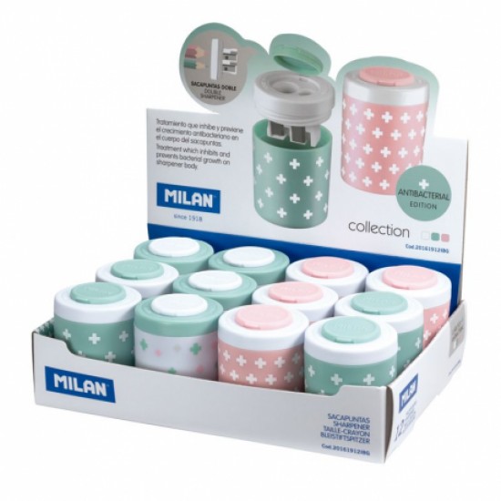 Ascutitoare plastic dubla antibacterial milan Ascutitoare plastic dubla antibacterial milan