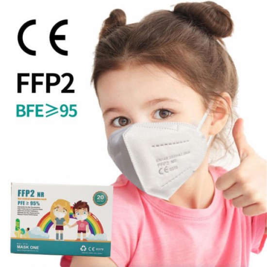 Masca ffp2 pentru copii albe
