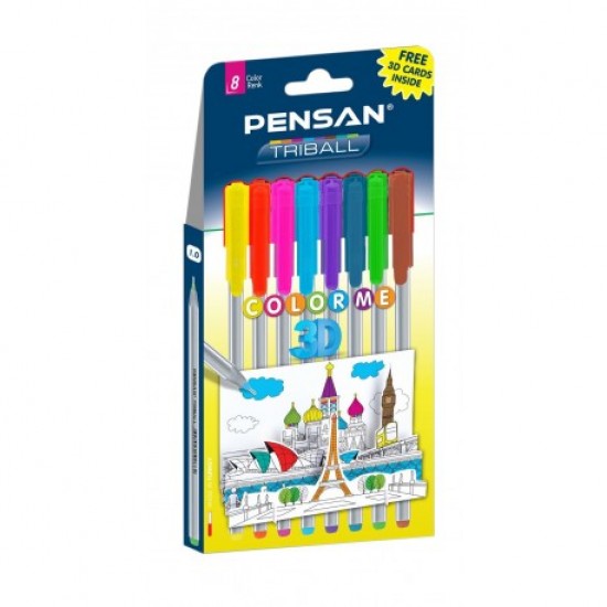 Pix pensan triball color me 3d set 8 Pix pensan triball color me 3d set 8