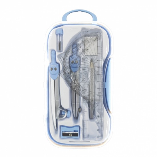 Trusa geometrie plastic pastel daco tg210p Trusa geometrie plastic pastel daco tg210p
