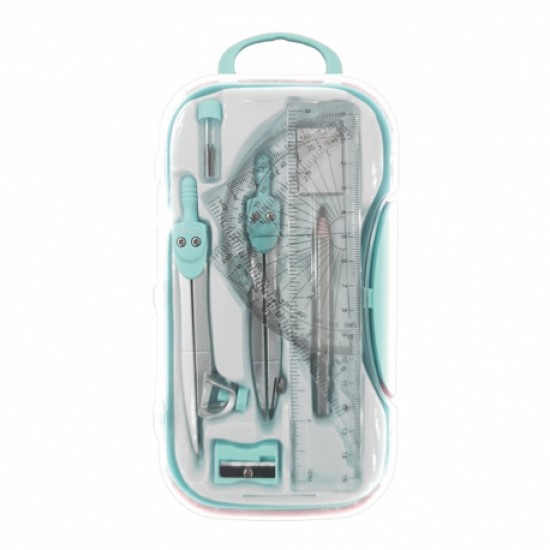 Trusa geometrie plastic pastel daco tg210p Trusa geometrie plastic pastel daco tg210p