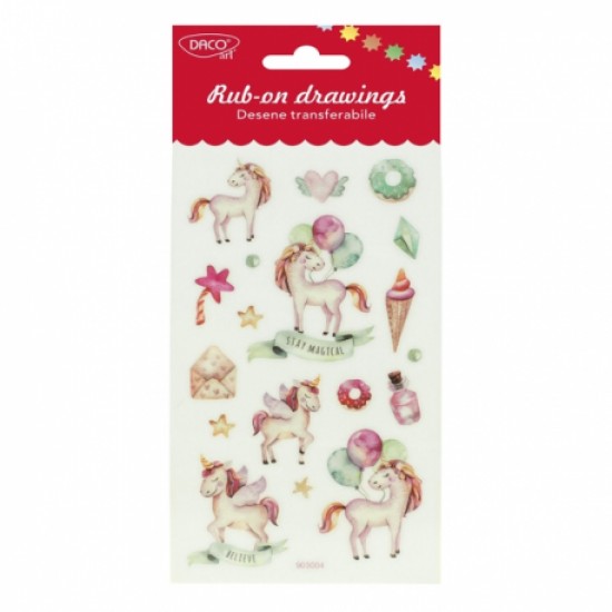 Abtibild - ab107 unicorni desene transferabile daco Abtibild - ab107 unicorni desene transferabile daco