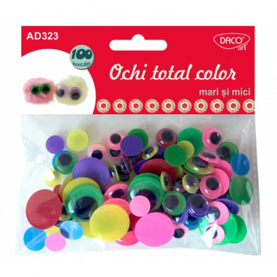 Accesorii craft - ad323 ochi total color mari si mici daco Accesorii craft - ad323 ochi total color mari si mici daco