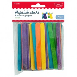 Accesorii craft - ad362 betisoare de-nghetata colorate daco