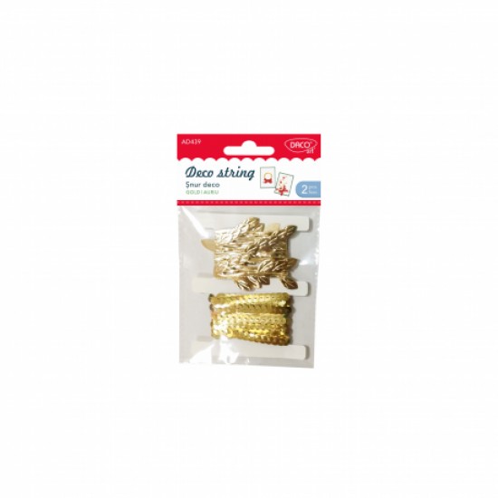 Accesorii craft - ad439 snur deco auriu daco Accesorii craft - ad439 snur deco auriu daco