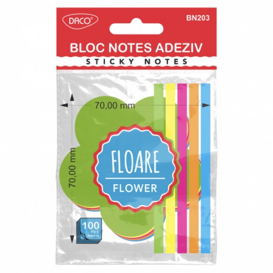 Bloc notes adeziv floare daco bn203 Bloc notes adeziv floare daco bn203