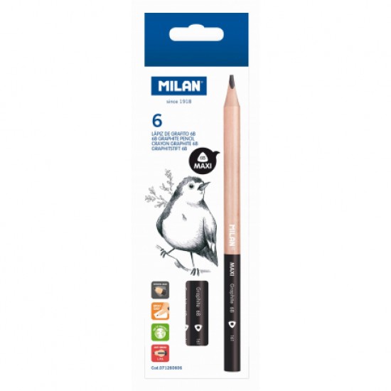Creion grafit 6b maxi milan Creion grafit 6b maxi milan