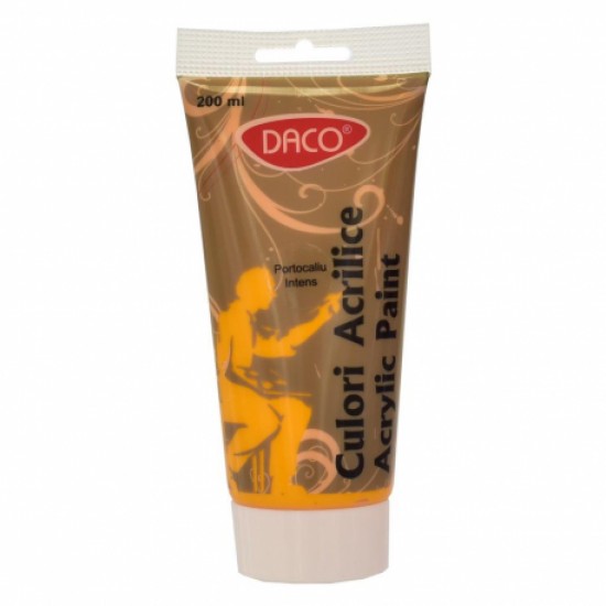 Culori acril 200ml daco portocaliu intens cu3200pi Culori acril 200ml daco portocaliu intens cu3200pi
