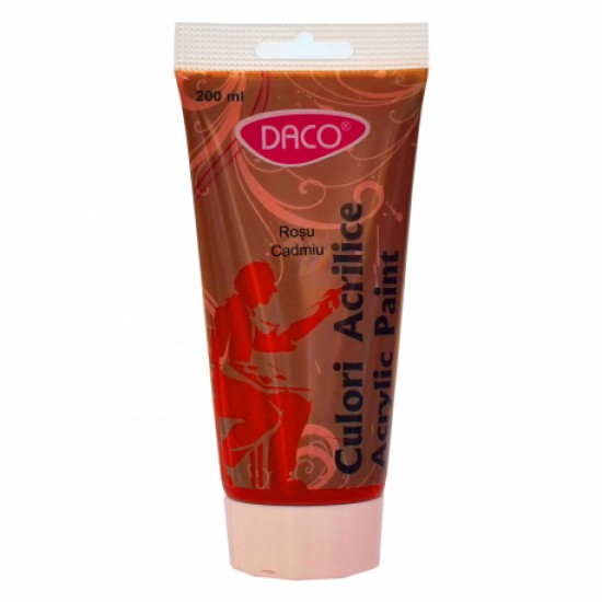 Culori acril 200ml daco rosu cadmiu cu3200rcd Culori acril 200ml daco rosu cadmiu cu3200rcd