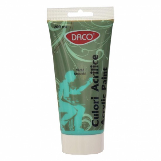 Culori acril 200ml daco verde smarald cu3200vsm Culori acril 200ml daco verde smarald cu3200vsm