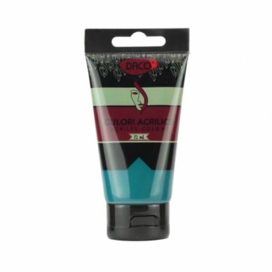 Culori acril 75ml daco verde turquise cu375vt Culori acril 75ml daco verde turquise cu375vt