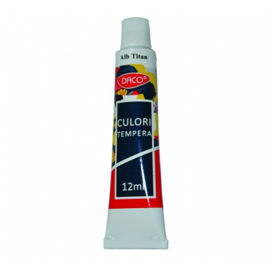 Culori tempera 12ml alb cu112w