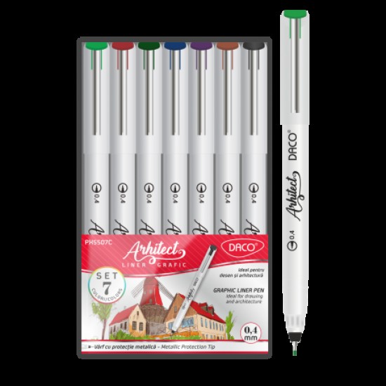 Pix daco liner grafic arhitect color set 7 px5507c Pix daco liner grafic arhitect color set 7 px5507c