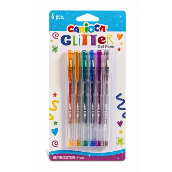 Pix gel glitter set 6 carioca 42165 Pix gel glitter set 6 carioca 42165