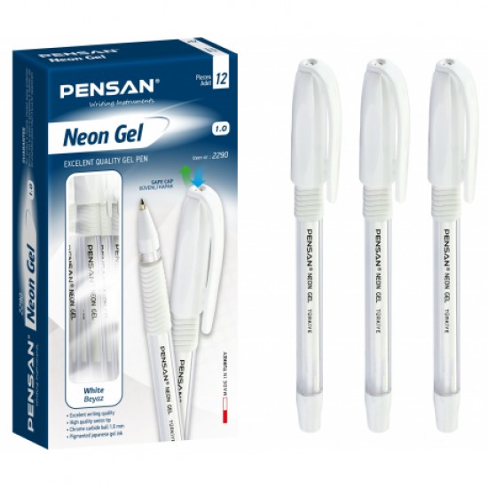 Pix pensan gel neon alb Pix pensan gel neon alb