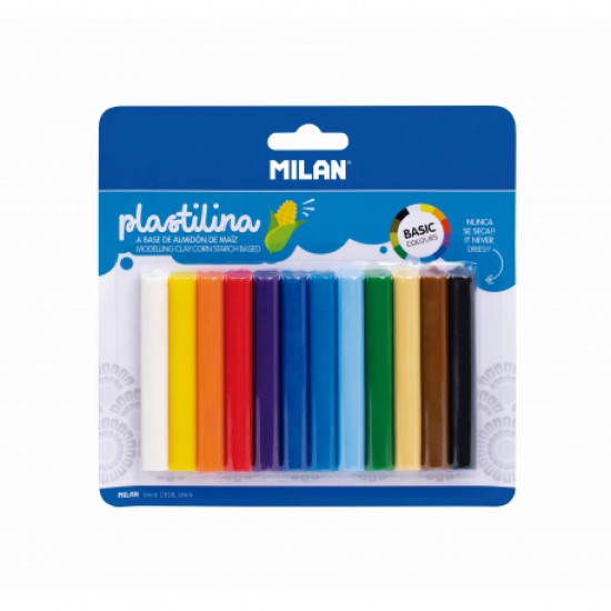 Plastilina 12c 140g milan Plastilina 12c 140g milan