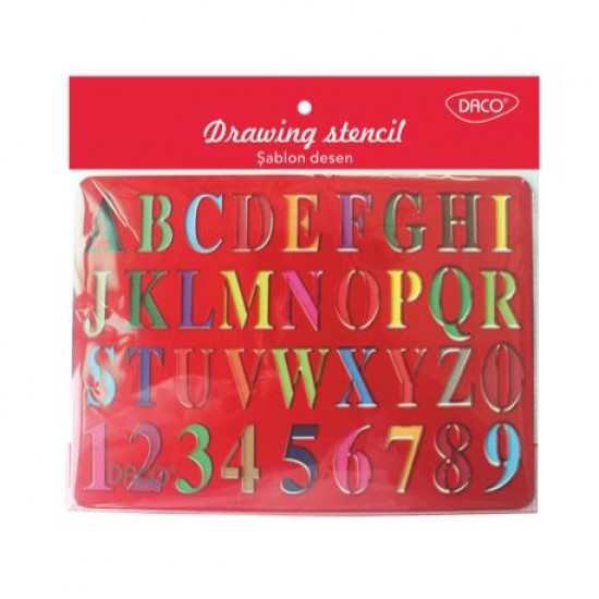 Sablon desen alfabet daco sb002a Sablon desen alfabet daco sb002a