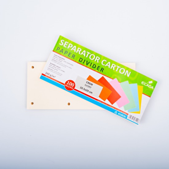 Separator carton 10.5x24cm 160g set 100 crem ecada Separator carton 10.5x24cm 160g set 100 crem ecada