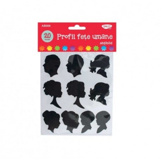 Abtibild - ab006 profil fete umane daco Abtibild - ab006 profil fete umane daco