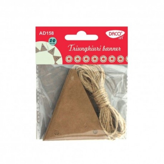 Accesorii craft - ad158 etichete triunghiuri baner daco Accesorii craft - ad158 etichete triunghiuri baner daco