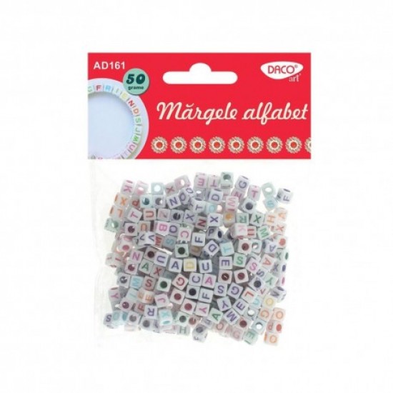 Accesorii craft - ad161 margele alfabet daco Accesorii craft - ad161 margele alfabet daco