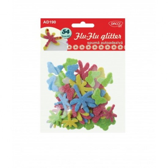 Accesorii craft - ad190 flu-flu glitter spuma aa daco Accesorii craft - ad190 flu-flu glitter spuma aa daco