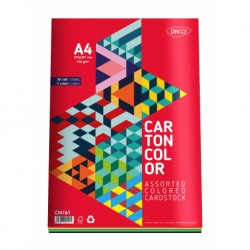 Carton color A4, 160g/mp, 5 culori, Daco x 30 coli/top-cn161 