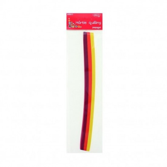 Hartie quilling 30x0.5cm 200/set papagal daco hr911 Hartie quilling 30x0.5cm 200/set papagal daco hr911