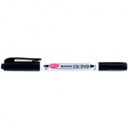 Marker cd/dvd doua capete daco negru mk301 Marker cd/dvd doua capete daco negru mk301