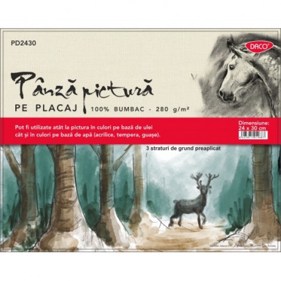 Panza pictura pe carton 24x30cm daco pd2430 Panza pictura pe carton 24x30cm daco pd2430