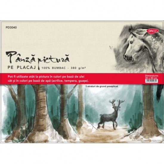 Panza pictura pe carton 30x40cm daco pd3040 Panza pictura pe carton 30x40cm daco pd3040