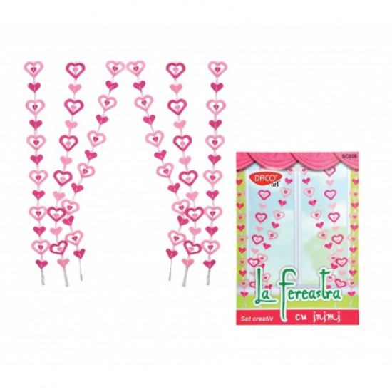 Set creativ - sc006 decor geam inimi Set creativ - sc006 decor geam inimi