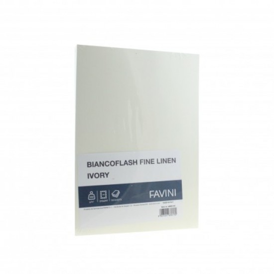 Carton texturat A4 alb-ivory, 250g/mp  