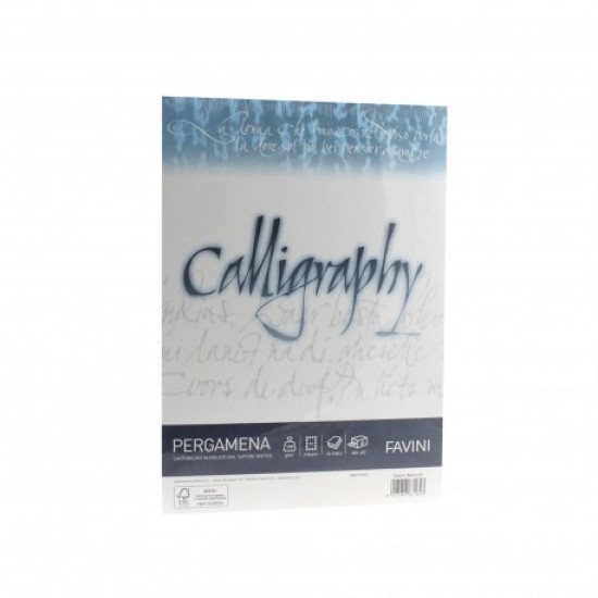 Hartie caligrafica A4, 190g/mp, Favini 50coli, alb pergamena Hartie caligrafica A4, 190g/mp, Favini 50coli, alb pergamena