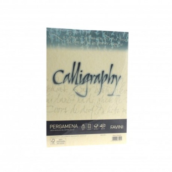 Hartie caligrafica 90g/mp a4 50coli crem favini pergamena Hartie caligrafica 90g/mp a4 50coli crem favini pergamena