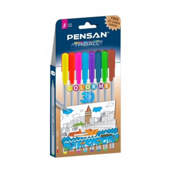 Pix pensan triball color me 3d set 8 Pix pensan triball color me 3d set 8