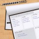 Planner săptămânal, nedatat, 60 file hârtie premium 100gsm, dimensiune 29.5 cm X 21 cm, Black 9120-CD Planner săptămânal, nedatat, 60 file hârtie premium 100gsm, dimensiune 29.5 cm X 21 cm, Black 9120-CD