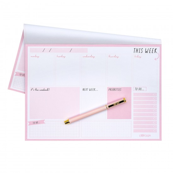 Planificator saptamanal Pukka Pad, nedatat, 60 file hartie premium 100gsm, dimensiune 29.5 cm X 21 cm Balerina Pink 9163-CD Planificator saptamanal Pukka Pad, nedatat, 60 file hartie premium 100gsm, dimensiune 29.5 cm X 21 cm Balerina Pink 9163-CD