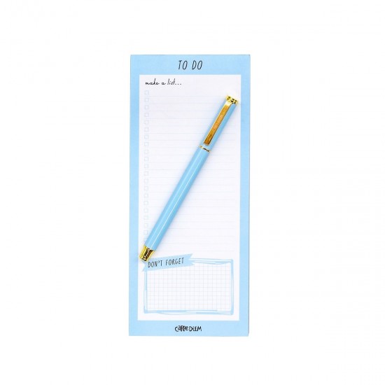 Magnetic To Do List, Pukka Pad 60 pag hartie premium 100gsm, dimensiune 9.1 cm X 21.6 cm, Sky Blue 9176-CD Magnetic To Do List, Pukka Pad 60 pag hartie premium 100gsm, dimensiune 9.1 cm X 21.6 cm, Sky Blue 9176-CD